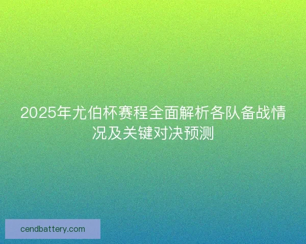 2025年尤伯杯赛程全面解析各队备战情况及关键对决预测